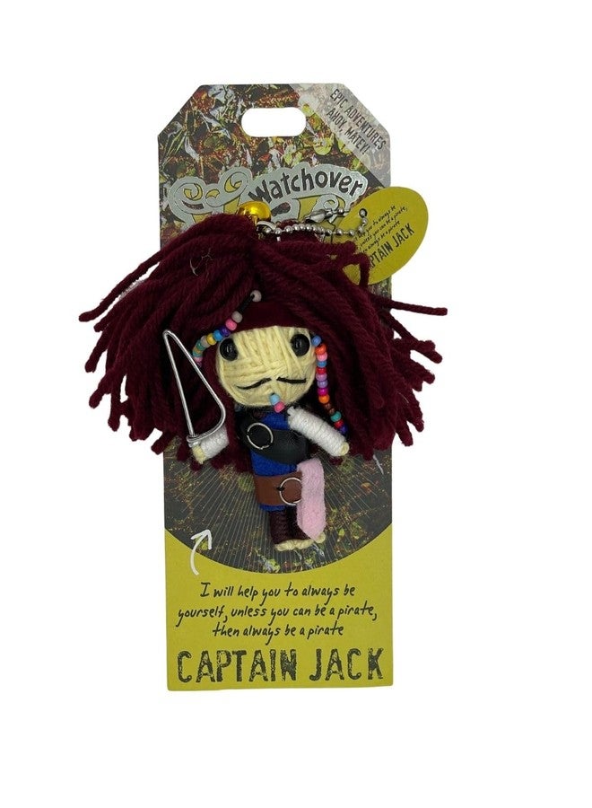 Watchover Voodoo 3-Inch Captain Jack Keychain - Handcrafted Gift to Bring Good Luck and Positivity Everywhere You Go - Image 1
